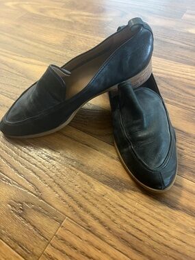 MOVING SALE EVERYTHING MUST GO 
Susina Black Leather Slip-On Loafers